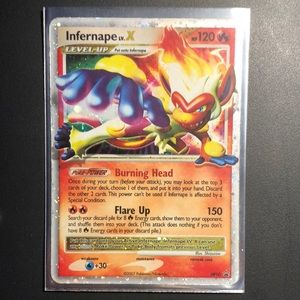 Pokémon TCG Infernape LV.X DP Black Star Promotional DP10 Holo Promo, Bundle